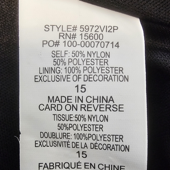 Floral Embroidered Black Dress By My Michelle. Black Fully Embroidered - Picture 12 of 14